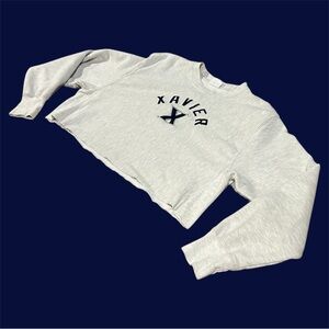 Women’s Xavier Musketeers Champion Stitched Crop Top Crewneck Sweatshirt Cropped